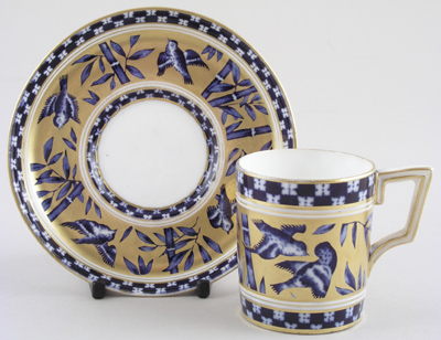 Coffee Can and Saucer c1885